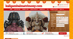 Desktop Screenshot of kaligambalmatrimony.com