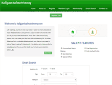 Tablet Screenshot of kaligambalmatrimony.com